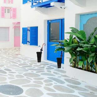 2pcs Umbrella Stand Bucket Plastic Vases Square Decorative