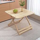 实木折叠桌便携式 91854 餐桌家用简摆易正方形桌小户子外烧烤摊al