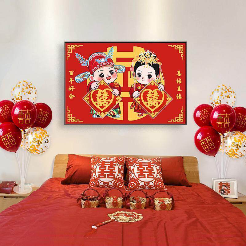 5d钻石画2024年新款满钻客厅新婚结婚款婚礼系列送卧室十字绣水钻