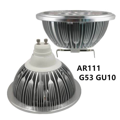 9W AR111斗胆灯LED射灯G53接口大功率 ar111筒灯车铝内置电源