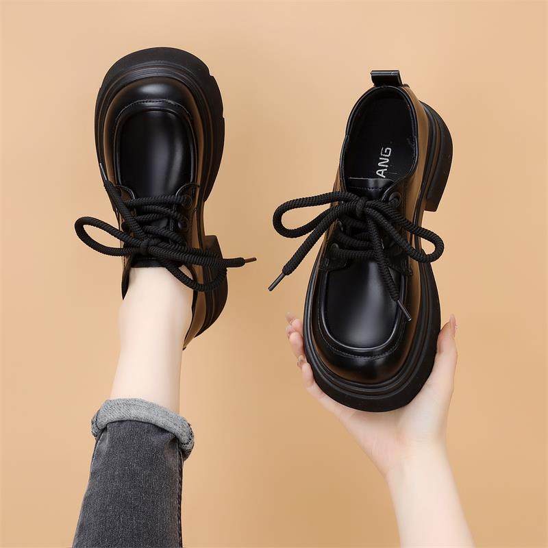 英伦风厚底小鞋女2026新款春学院风系带单鞋百搭显瘦乐福鞋0121e,女鞋,乐福鞋（豆豆鞋）,淘宝优惠券,粉丝福利购,淘宝优惠卷