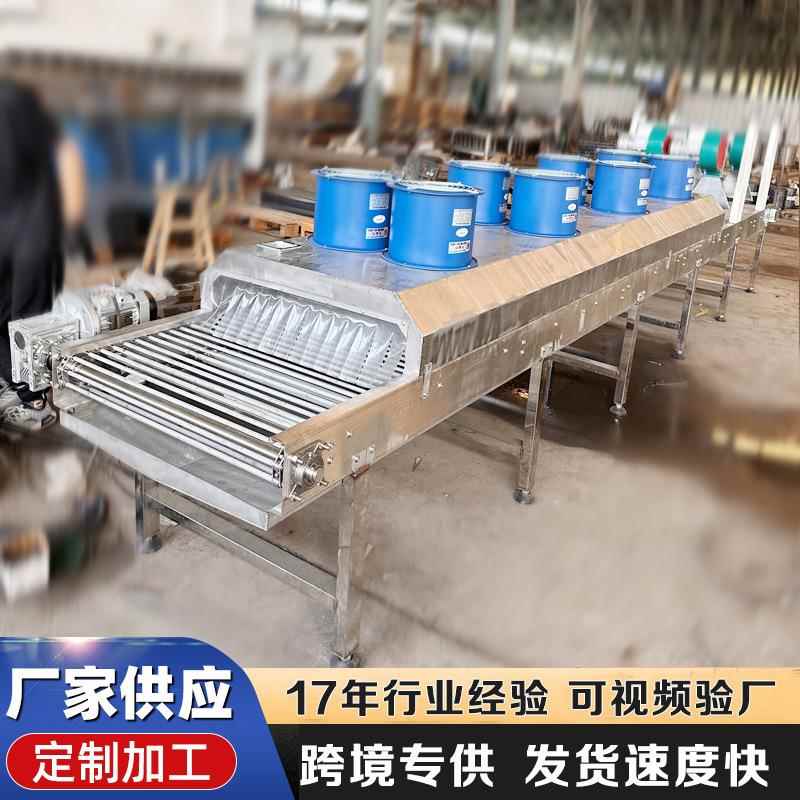 隧道式高温网带烘干线小型木材干燥机不锈钢连续五层网带烘干机