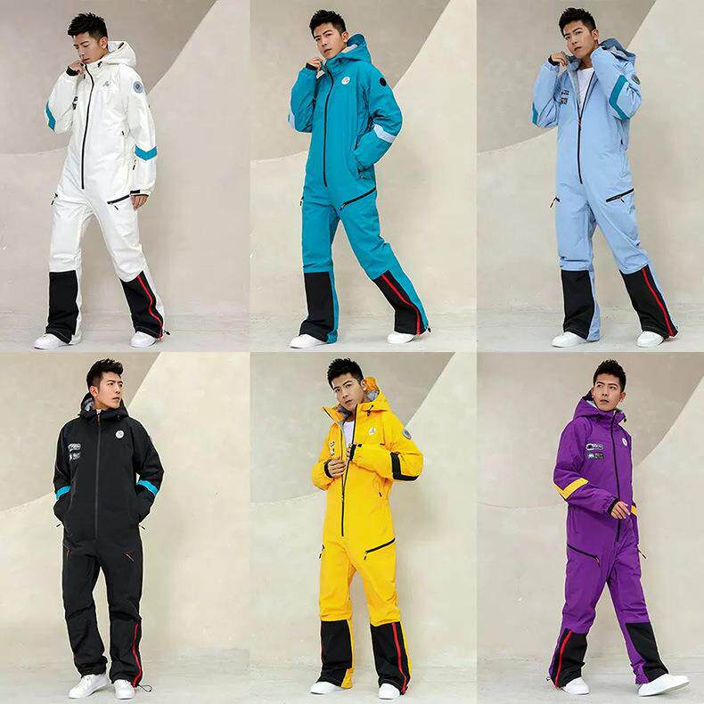 单板连体服滑雪套装男冬季防风防水男情侣雪场控加厚保暖防雪