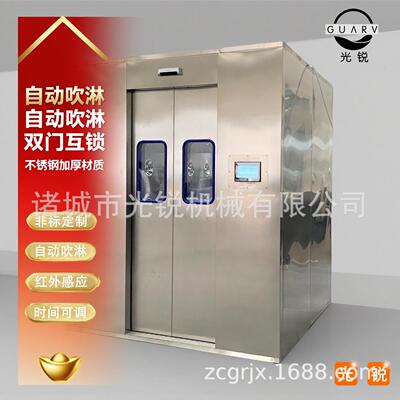 全自动风淋门通道风淋室智能单人单吹双人双吹风淋室厂不锈钢