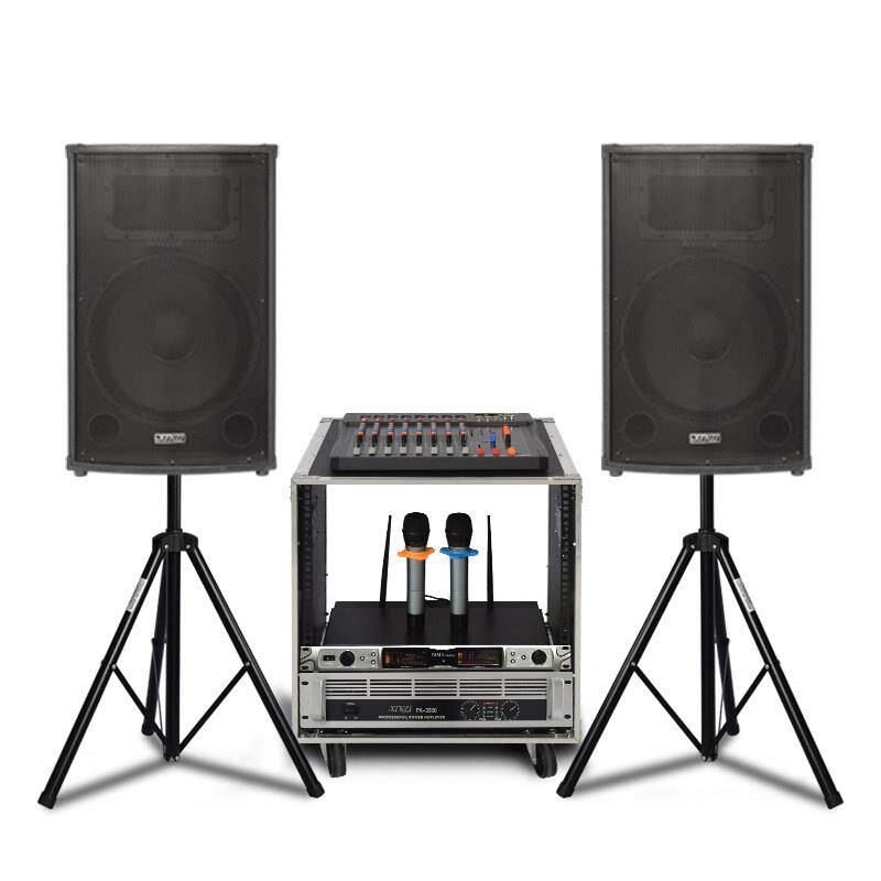 15寸高功率演出音箱 户外婚庆舞台音响 HiFi双音箱套装 K歌专业音