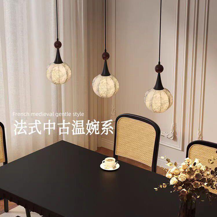 照迎法式繁花复古造型餐厅灯中古风家用餐桌主灯中岛吧台艺术吊灯