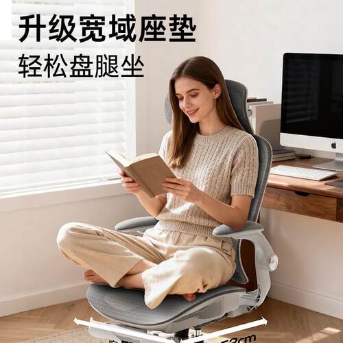 黑白调新款P2Pro人体工学椅子电脑椅家用舒适久坐办公椅学习椅