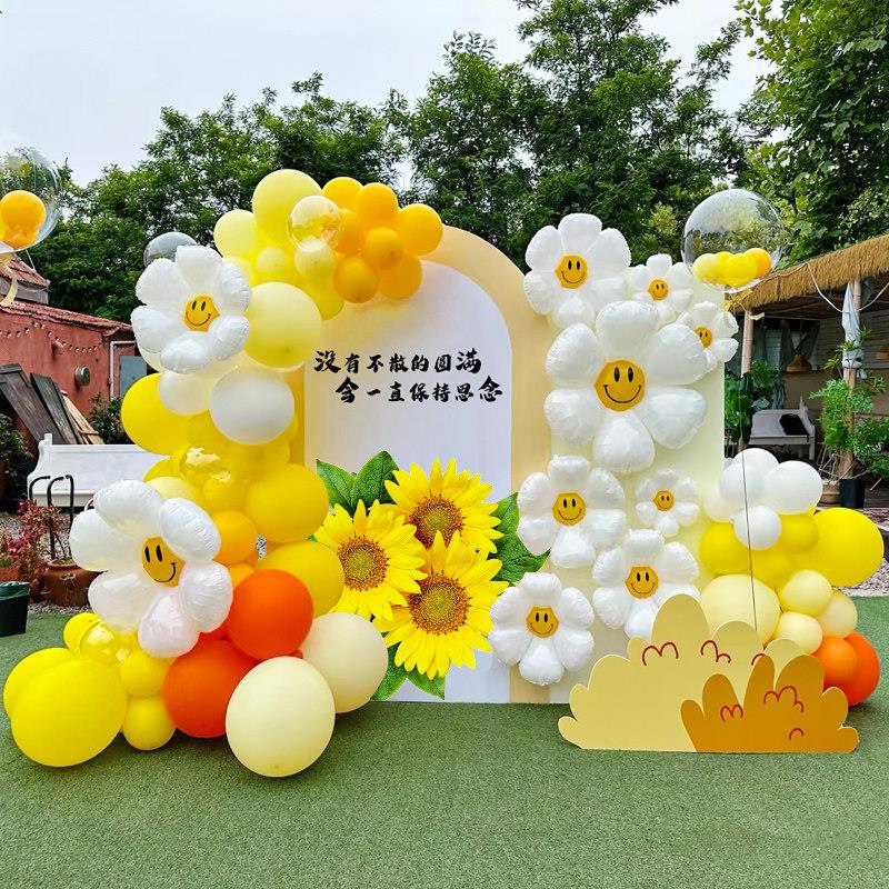 毕业季典礼布置幼儿园小学教室活动场景装饰气球背景墙kt板定制