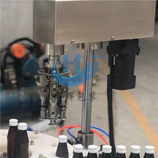 饮料酒水灌装 玻璃瓶灌封口机 自HJD装 动盖理盖旋机 铝盖封全口机