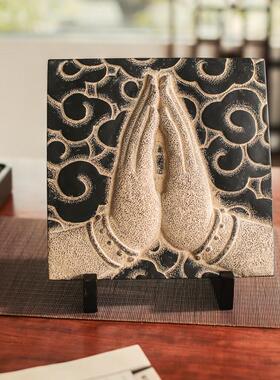 新古典佛手创意镇宅招财摆件 客厅书房软装摆设中式桌面装饰品