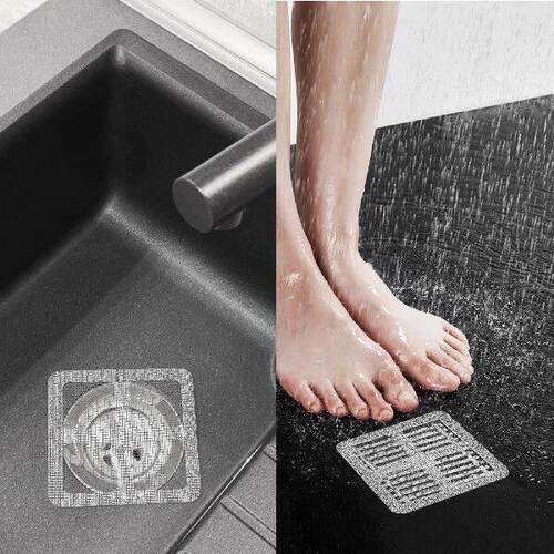 100 pcs Disposable Drain Covers Shower Hair Catcher