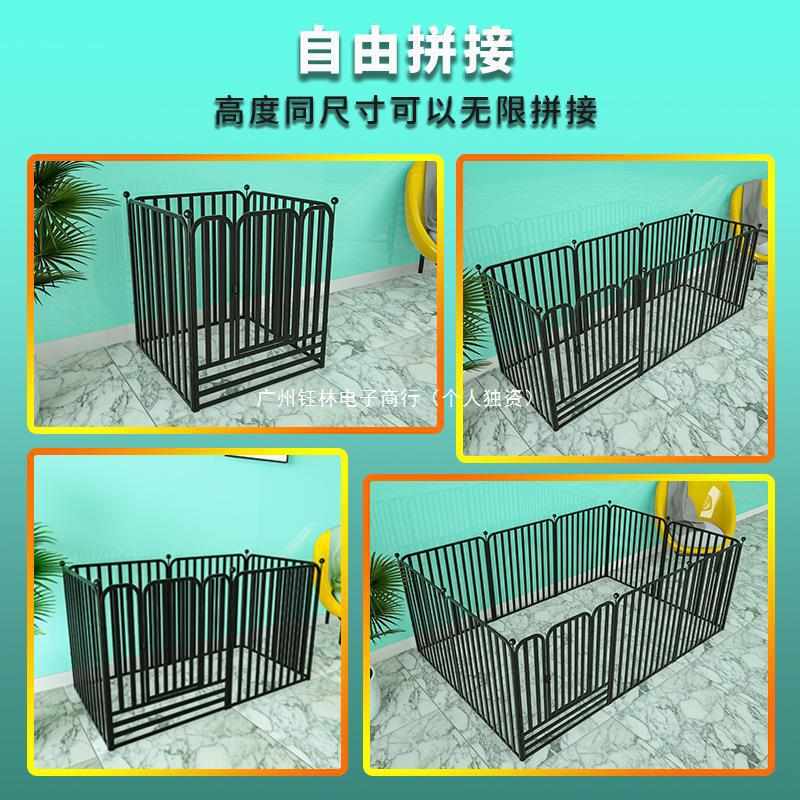 狗狗围栏栅栏越狱攀爬室内中犬户外隔断白色全方管加粗