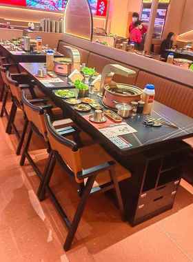 炉?西塔老太太泥无烟黑色岩板烤电肉桌子烧商用韩式Fh(h($%p碳烤