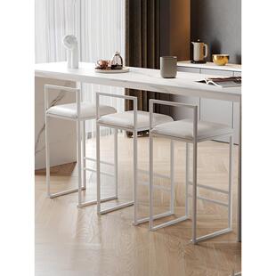 吧台椅现代简约家用高脚凳酒吧椅中岛台椅子靠背吧椅高凳子前台椅