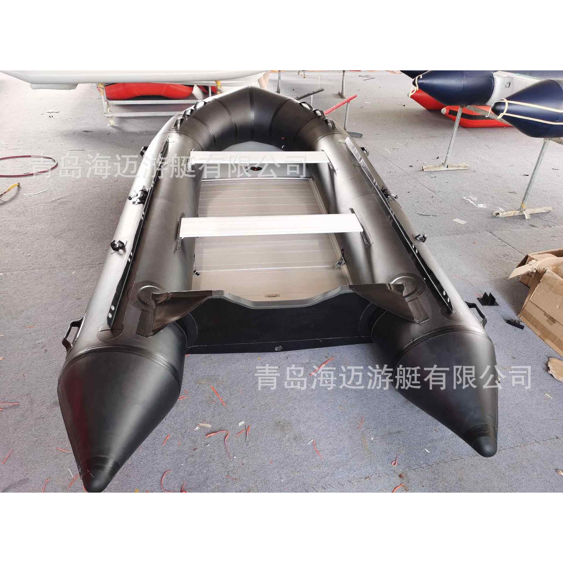 青岛厂家4.8米抗洪抢险橡皮艇消防救援艇海派龙冲锋舟