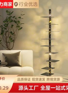 氛感星空落地灯现代约客厅沙发旁室置物灯书房74115卧轻围奢铁艺