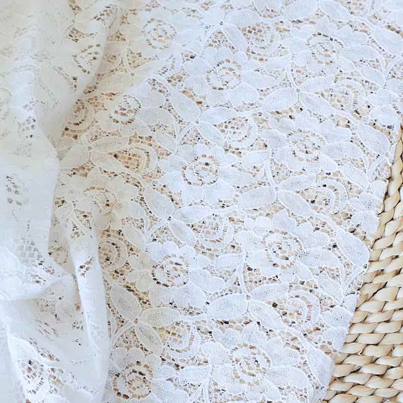 纯棉蕾丝水溶蕾丝布料服装连衣裙桌布窗帘飘窗婚礼甜品台面料布料