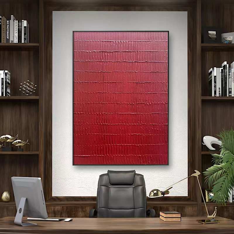 客厅立体装饰画玄关入户极简肌理画办公室竖版壁画沙发手绘落地画图片