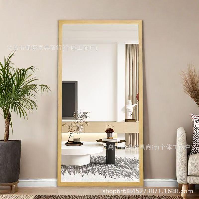 体简约现代立镜镜子全身镜咨询客服子穿地衣镜试衣镜落镜壁挂服装