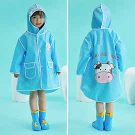 儿童雨衣透明男女小童宝宝防护学生，分体幼儿园塑料斗篷式eva雨披