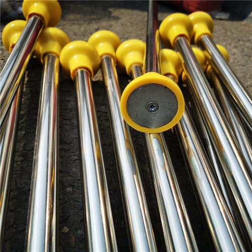 铁路信号旗旗杆磁力旗杆三色信号旗不锈钢材质旗杆30mm40mm