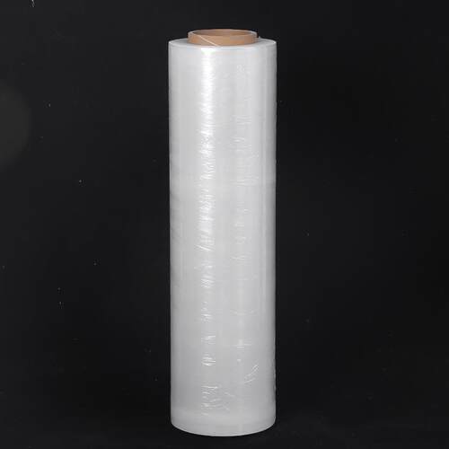 厂家pe缠绕膜装大卷自粘拉伸膜工业包用塑料薄透明打膜MTP包膜膜