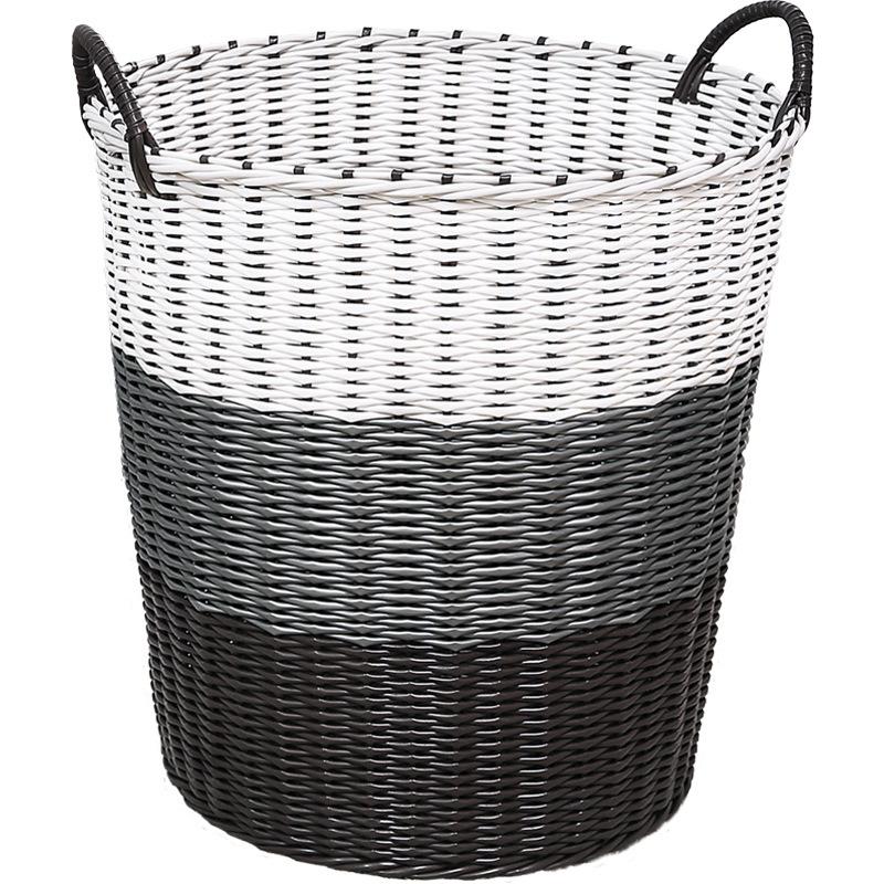 塑料藤编衣篮衣服收纳衣物脏衣篮