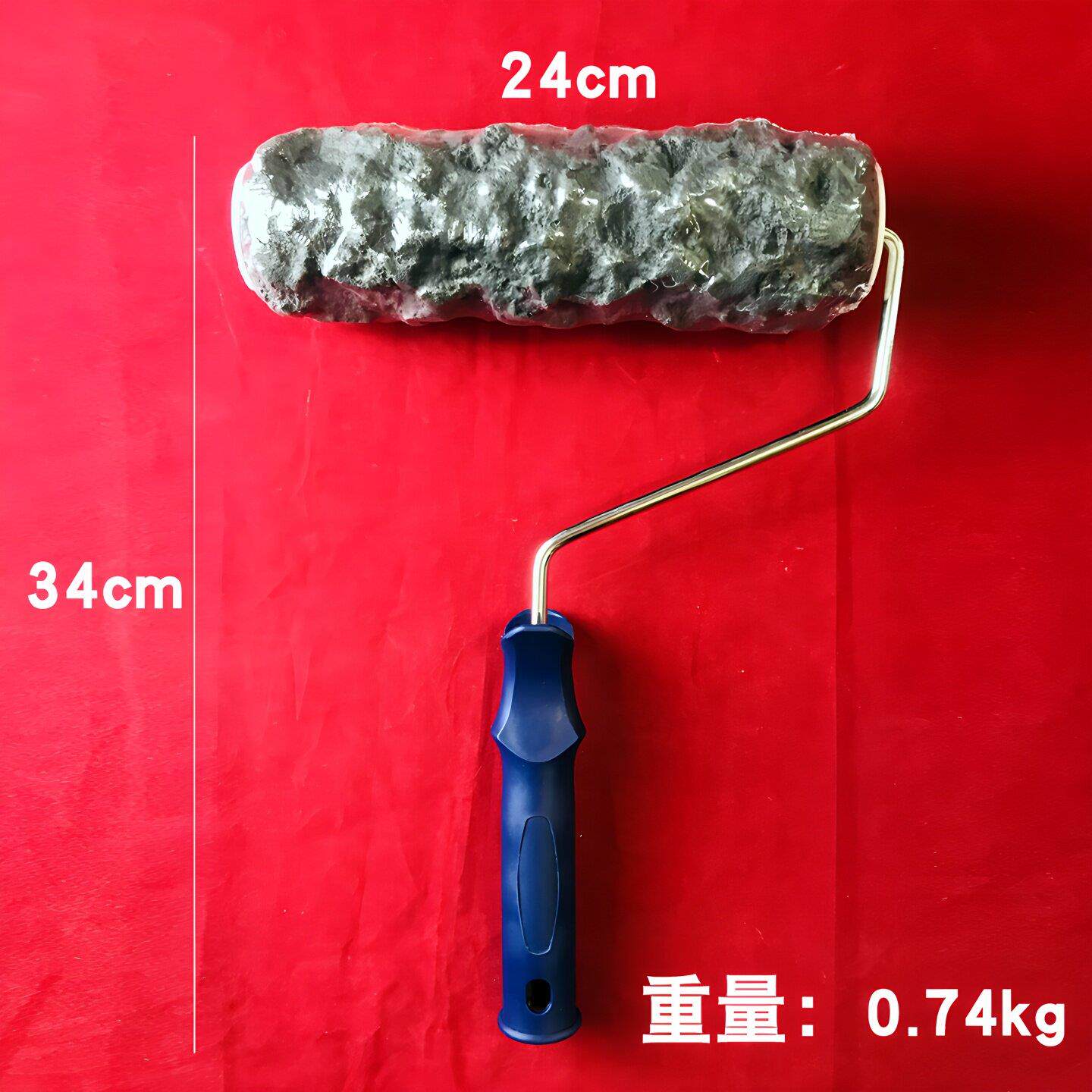 彷真岩石滚筒肌理漆艺术漆涂料专用滚筒刷压花纹理石头墙面效果