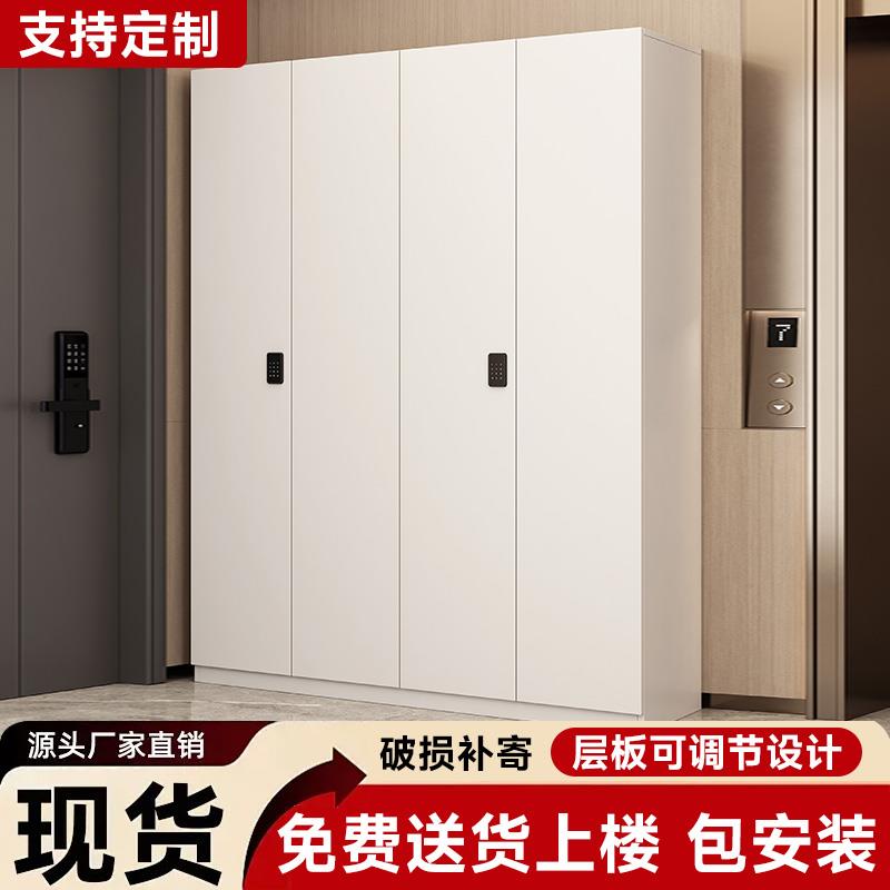 带锁收纳柜鞋柜家用门口楼道密码锁室外过道电梯口走廊可定制高度