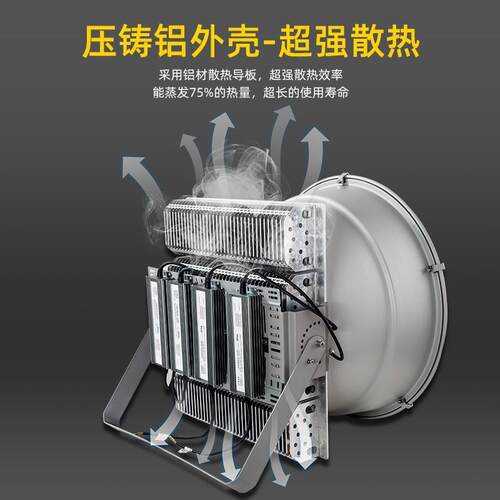 亚明0塔吊灯100瓦建筑之星大功23C001率照0明地超亮工探照灯200W
