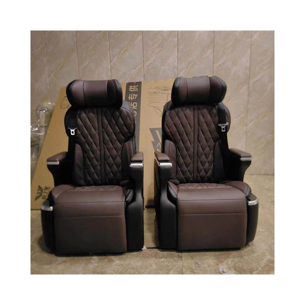 蝴蝶款商务车电动旋转通风加热按摩椅航空座椅后排后排升级