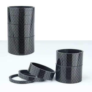 3K碳纤维垫圈碗组垫环 山地自行车前叉碗组3/5/10/15/20碳纤垫圈