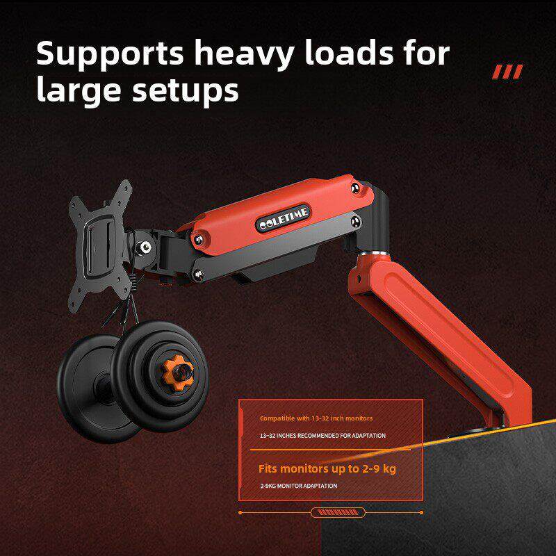 卓茂显示器立式机械臂计算机显示屏幕可调悬臂基座Vesa双屏幕