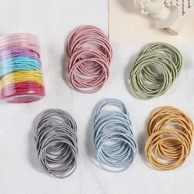 4pcs Colorful Head Ropes Durable Nylon Hair Bands