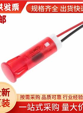 QS83XXHR220 APEM 红色LED面板指示灯, 220V 交流, 3mA, 8mm安装