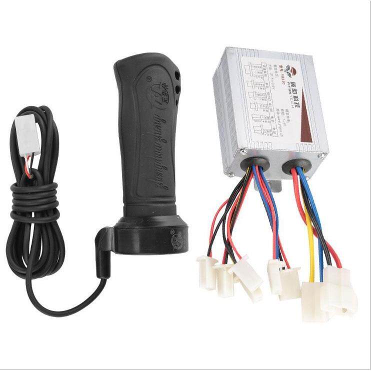 24V36V48V500W350W翼昀有刷控制器 加长线转把24V500W有刷控制器