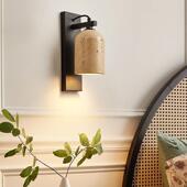 饰灯 店客厅墙壁装 日式 侘寂风卧室床头壁灯奶油风酒店餐厅民宿服装