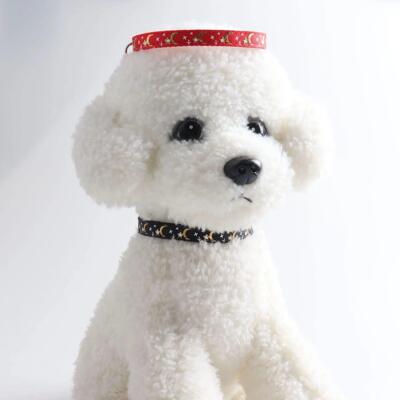 Cute Pet Cat Collars with Moon Star Pendant Adjustable Puppy