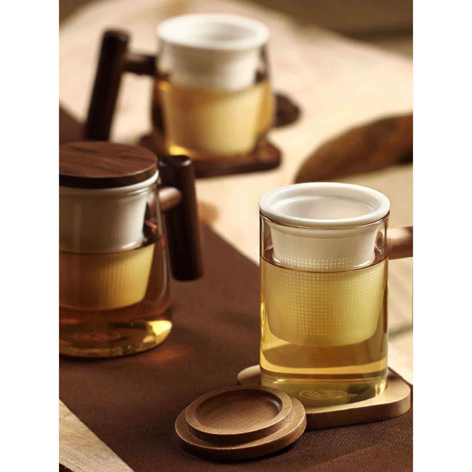 茶水分离器泡茶杯过滤玻璃单人飘逸杯泡茶壶办公室冲茶器便携茶具