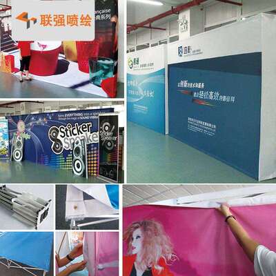 厂家供应豪华拉网展架 铝合金拉网展览展示广告架 热转印大画面