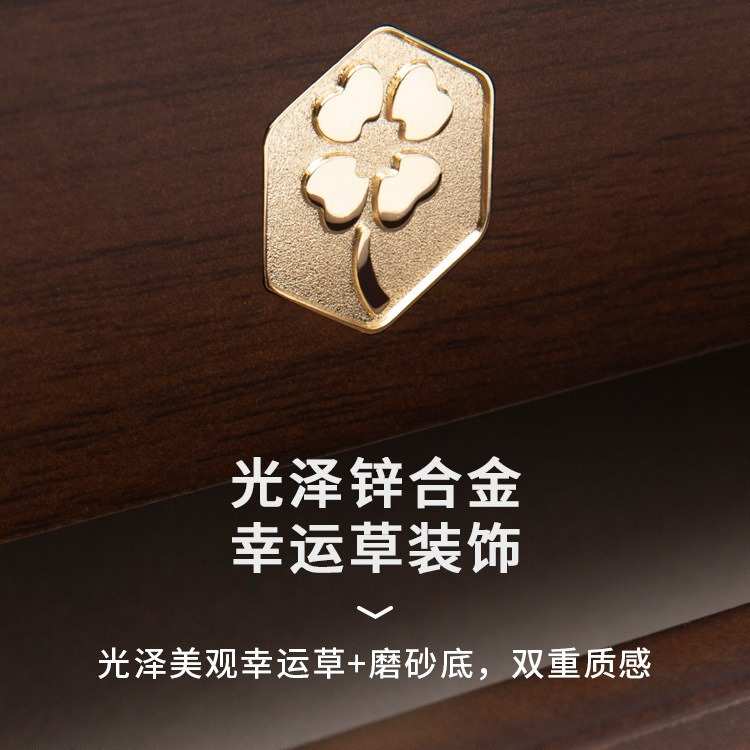 收纳盒珠宝绒热卖木色饰品艺多层 弘堂首首饰盒木质贴 胡桃大容量