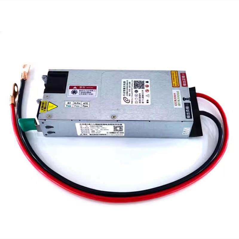 12v房车电池充电器可调电压风扇 输出真40A电流电压14.6v带显示表