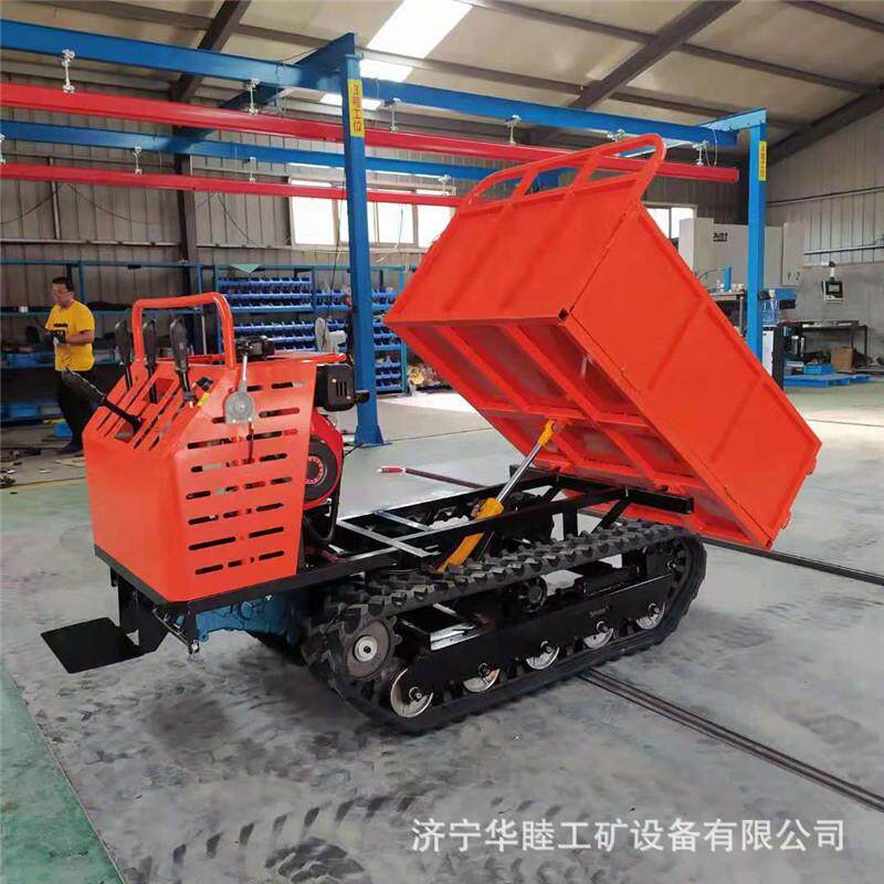 外贸出口山地爬山虎搬运车液压自卸式小型农业机械履带运输车