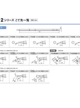 HAKKO白光T12-1201T12-1202T12-1203/1204/1205/1206焊台烙铁头