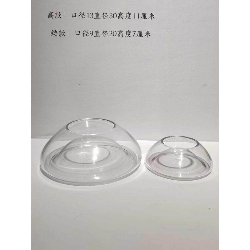 现代简约透明双用玻璃花盆摆件家居样板房餐厅桌面果盘装饰摆件,家居饰品,装饰摆件,淘宝优惠券,粉丝福利购,淘宝优惠卷