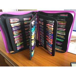 多功能中性笔圆珠笔马克笔套装 PU笔盒大容量素描铅笔笔袋