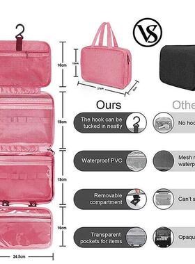 Large Hanging Hook Toiletry Bag Waterproof Folding Handbag T