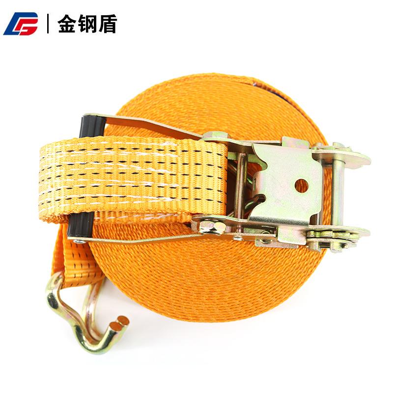 货车捆绑带棘轮拉紧器捆绑重型涤纶紧绳器车用5T双钩手动栓紧器