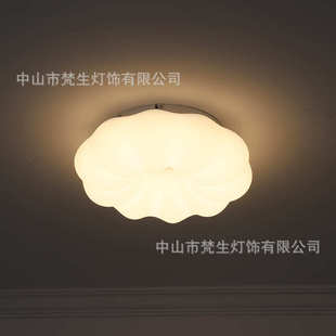 南瓜卡通男孩女孩卧室公主吸顶灯创意房间灯云朵食品级护眼儿童房