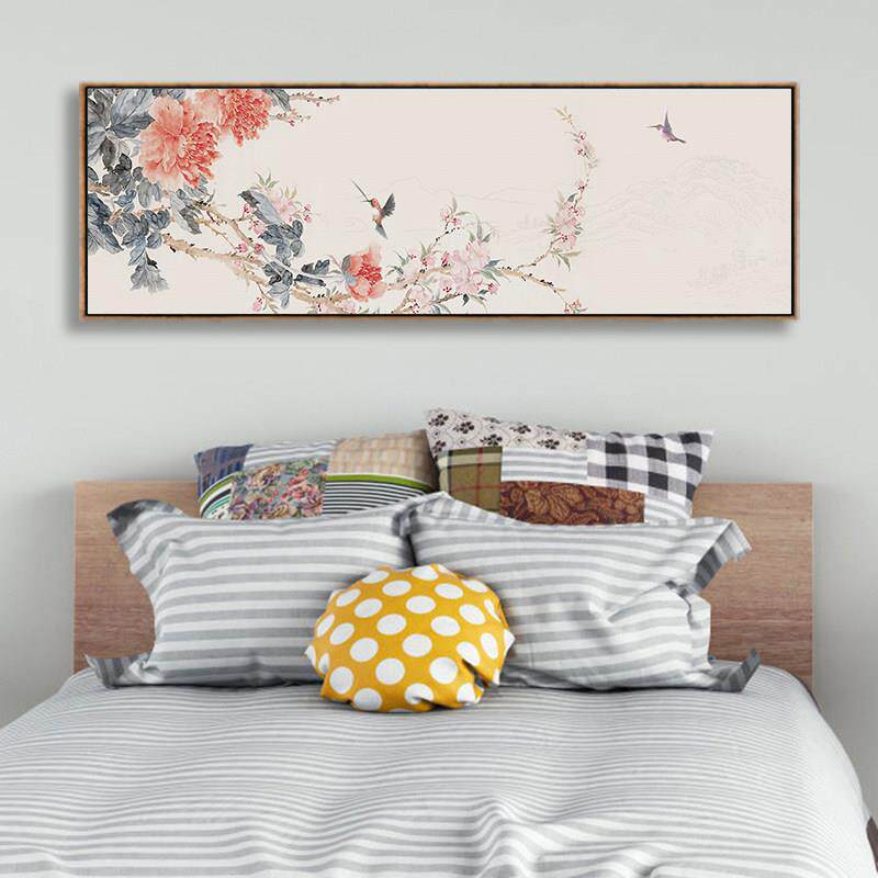 新中式乐眉床头画客厅装饰中国画书房挂画简约喜鹊工笔画